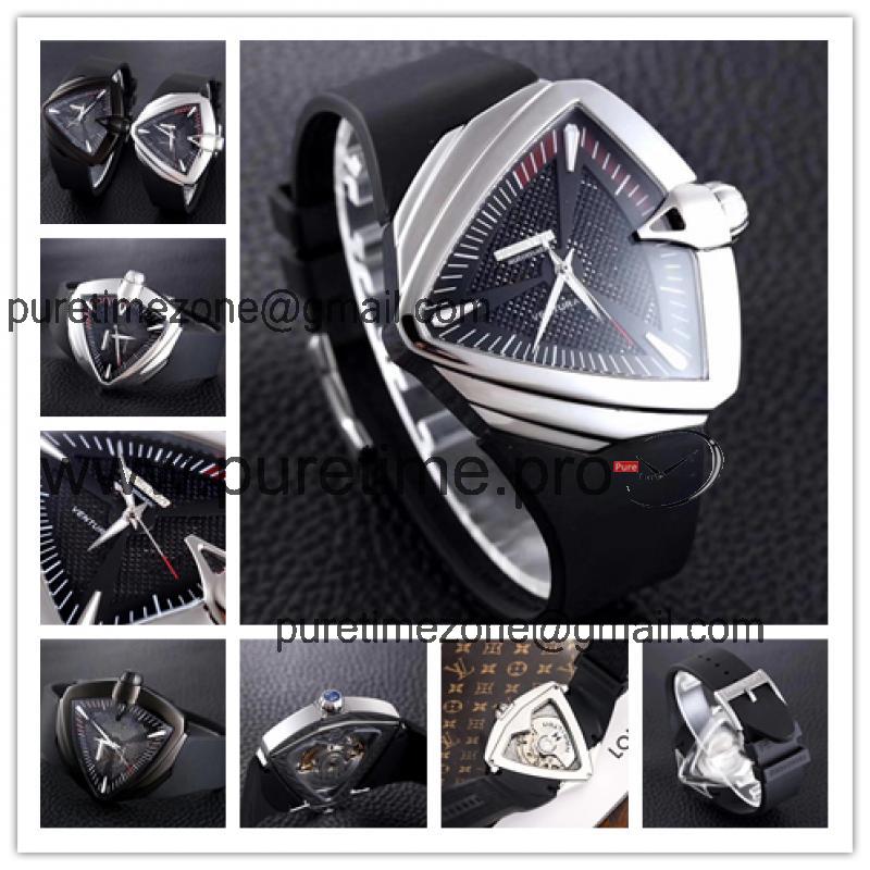 Replica Hamilton Ventura XXL H24655331 No Date A2824 Automatic Mens Watch SS Rubber