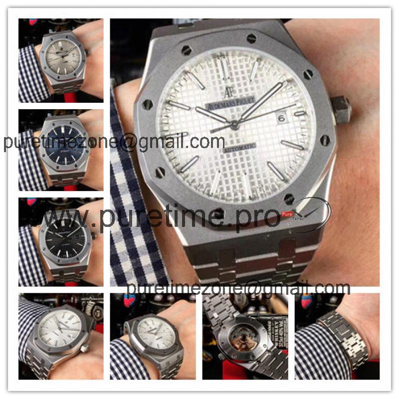 Replica Royal Oak  A21J Automatic Movement Mens Watch White  Dial Stainless steel A  E117