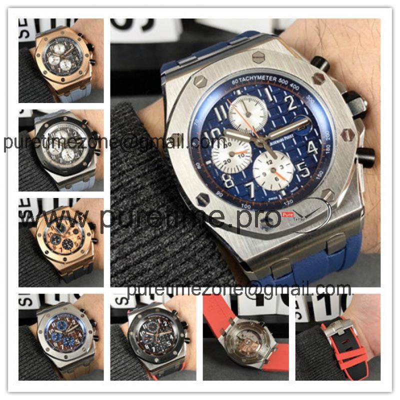 Replica Royal Oak Offshore A21J Automatic Movement Mens Watch  White  Dial Rubber Strap A  E118