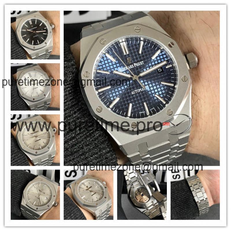 Replica Royal Oak  A21J Automatic Movement Mens Watch Blue Dial Stainless Steel E122