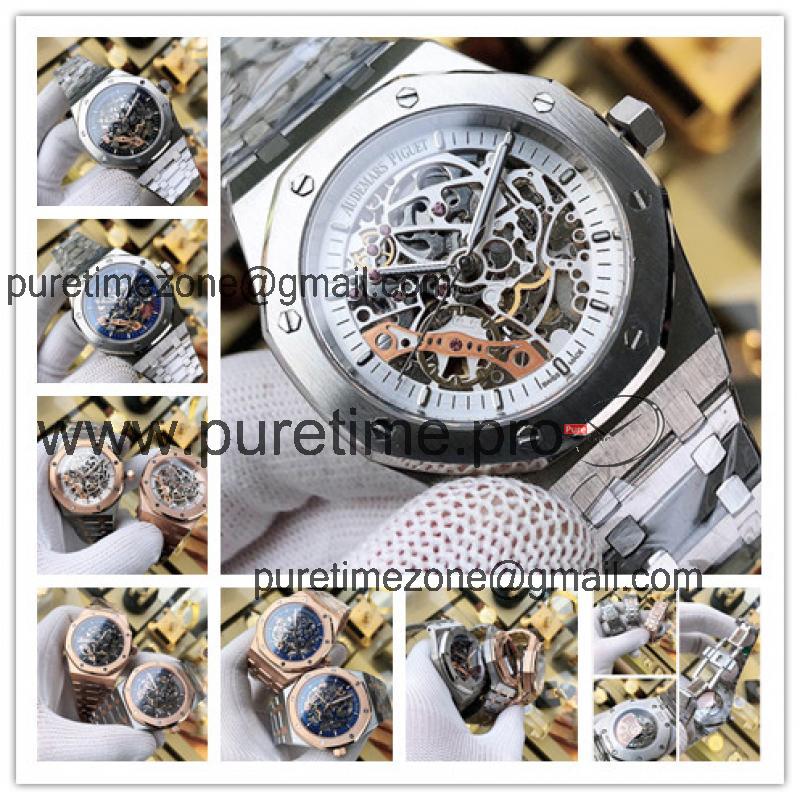 Replica Royal Oak  A21J Automatic Movement Mens Watch Skeleton Dial Stainless Steel E124