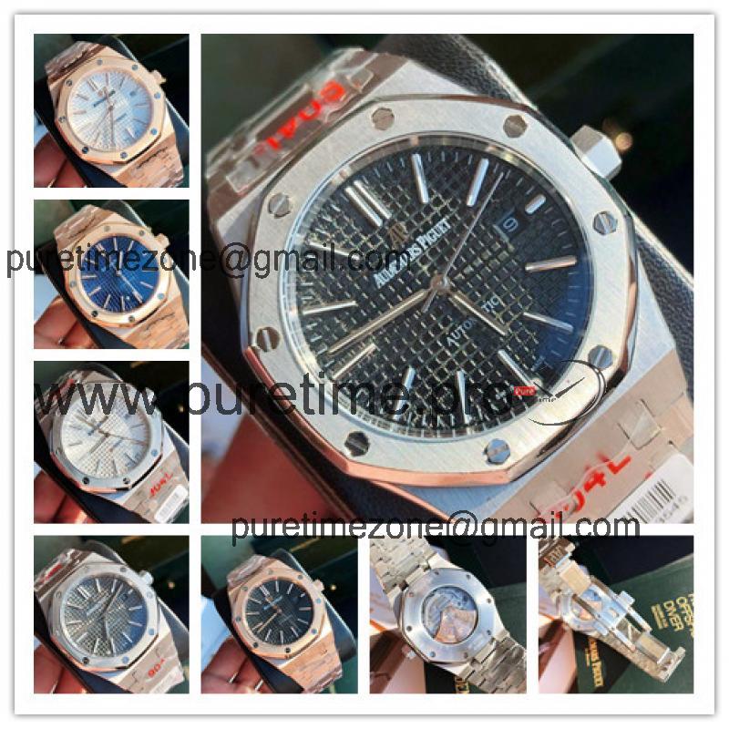 Replica Royal Oak  Miyota A8215 Automatic Movement Mens Watch Black Dial Stainless steel C E159