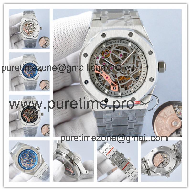 Replica Royal Oak  A21J  Automatic Movement Mens Watch  Skeleton Dial  Stainless steel C E199