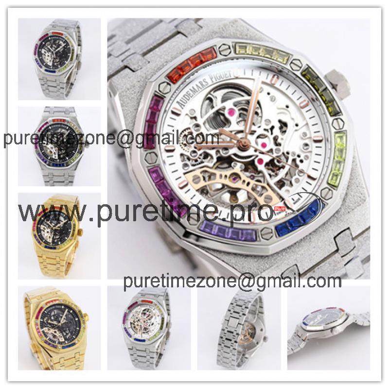 Replica Royal Oak  A21J  Automatic Movement Mens Watch Skeleton Dial Stainless steel B A26