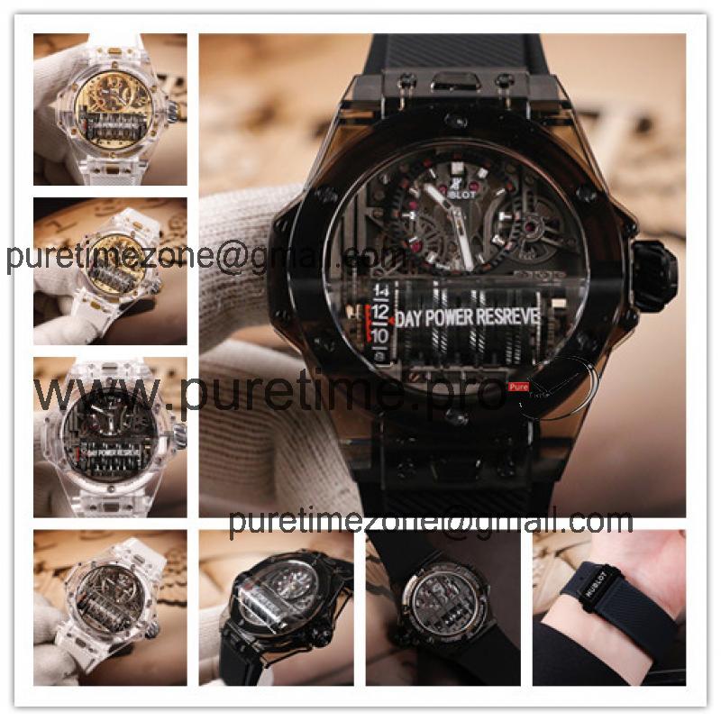 Replica Big Bang MP-11  A21J  Automatic Movement Mens Watch Skeleton Dial Rubber Strap E08