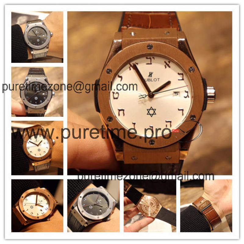 Replica Classic Fusion A21J  Automatic Movement Mens Watch White Dial Leather Strap E13