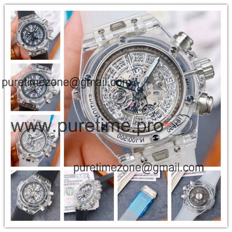 Replica Big Bang  Japan  Quartz  chronograph Movement  Mens Watch Skeleton  Dial Rubber Strap  G49