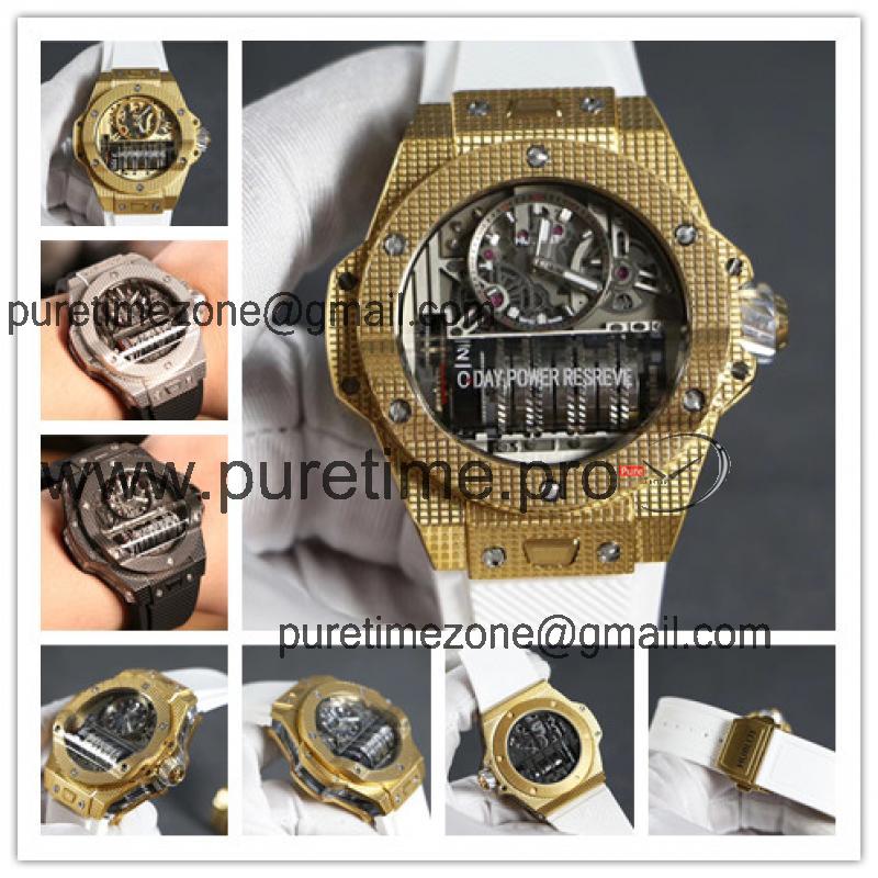 Replica Big Bang MP-09 TOURBILLON BI-AXIS  A21J  Automatic  Movement  Mens Watch Skeleton Dial  Rubber  Strap A G69