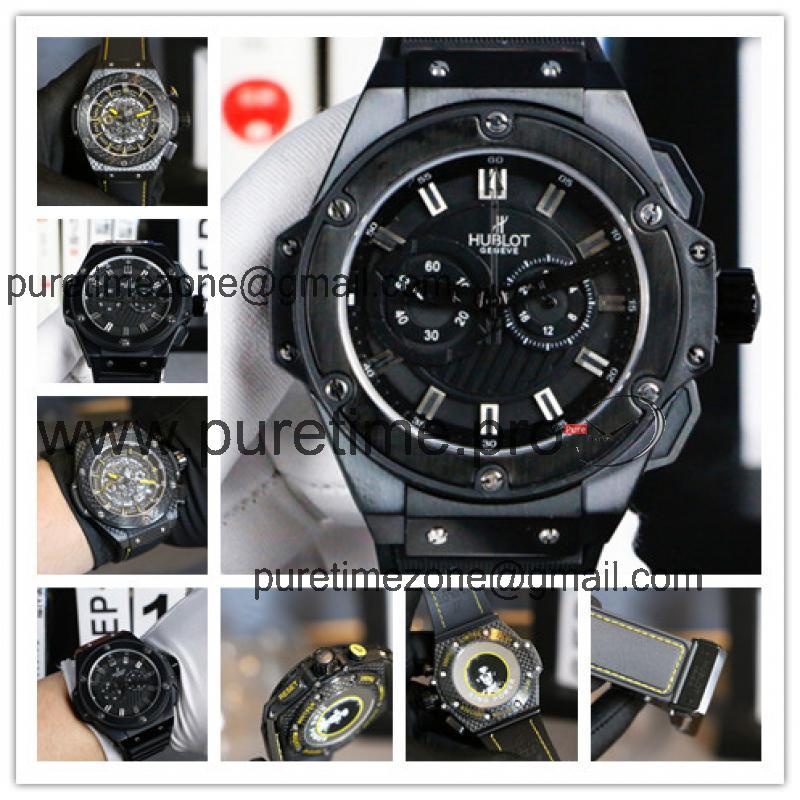 Replica Big Bang  Japan  vk Quartz  chronograph  Movement  Mens Watch Black Dial Rubber Strap G71