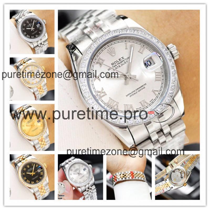 Replica Datejust Miyota 821A Automatic Movement Mens Watch White  Dial Jubilee Bracelet  SS C E50