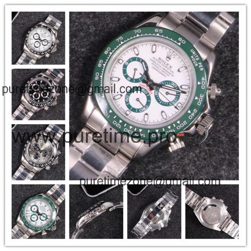 Replica Cosmograph Daytona A21J Automatic Movement Mens Watch White Dial Oyster Bracelet SS E63