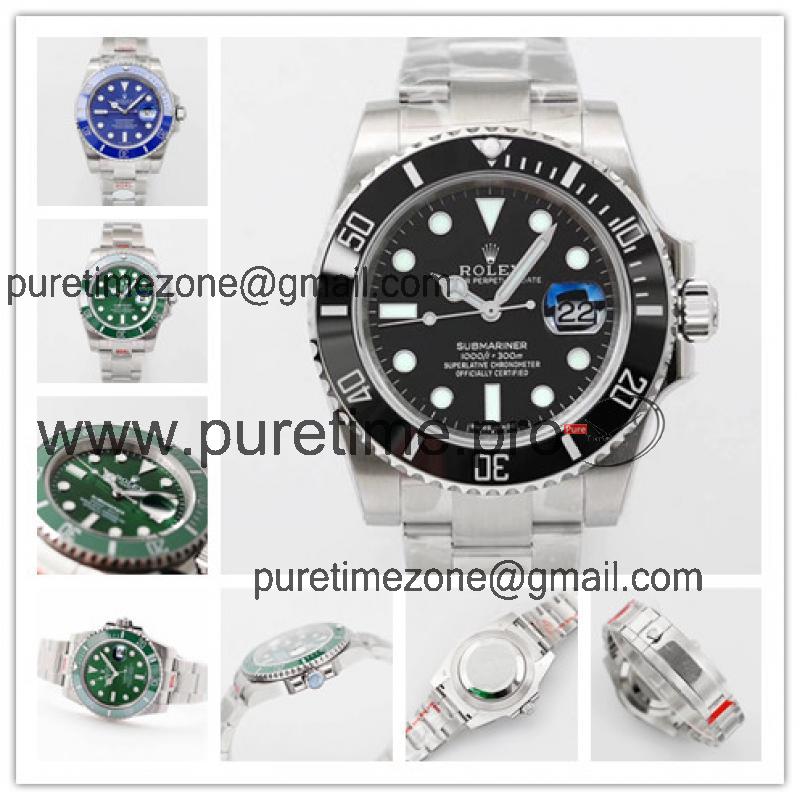 Replica Submariner A2836 Automatic Movement Mens Watch Black Dial Oyster Bracelet SS B E72