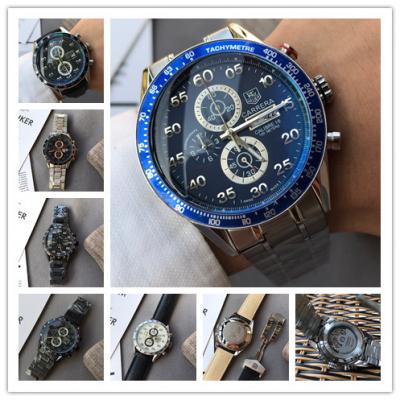 Replica Tag36 Carrera Quartz Chronograph Stainless Steel Bracelet Leather 6 Styles