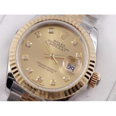 WWF Datejust 28mm A2671 Automatic Mens Watch 904L YG/SS Gold Dial on YG/SS Jubilee Bracelet Best Edition