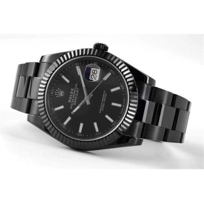 VRF DateJust 41 126334 VR3235 Automatic Mens Watch PVD Steel All Black Stick Oyster Best Edition