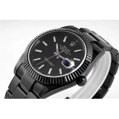 VRF DateJust 41 126334 VR3235 Automatic Mens Watch PVD Steel All Black Stick Oyster Best Edition