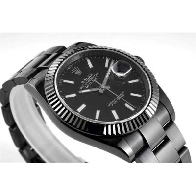 VRF DateJust 41 126334 VR3235 Automatic Mens Watch PVD Steel All Black Stick Oyster Best Edition