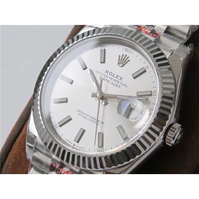 VRF DateJust 41 126334 VR3235 Automatic Mens Watch 904L Steel Silver Dial Jubilee Bracelet Best Edition