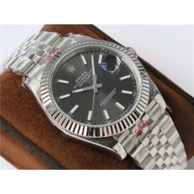 VRF DateJust 41 126334 VR3235 Automatic Mens Watch 904L Steel Gray Dial Jubilee Bracelet Best Edition