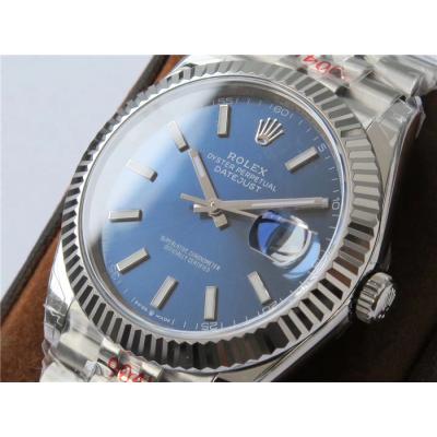 VRF DateJust 41 126334  VR3235 Automatic Mens Watch 904L Steel Blue Dial Jubilee Bracelet Best Edition