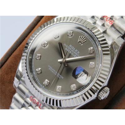 VRF DateJust 41 126334 VR3235 Automatic Mens Watch 904L Steel Gray Dial Jubilee Bracelet Best Edition