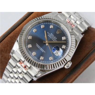 VRF DateJust 41 126334 VR3235 Automatic Mens Watch 904L Steel Blue Dial Jubilee Bracelet Best Edition