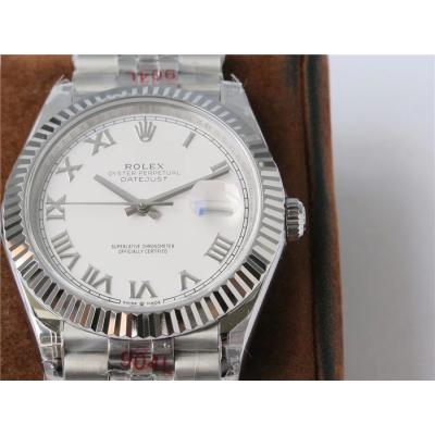 VRF DateJust 41 126334 VR3235 Automatic Mens Watch 904L Steel White Dial Jubilee Bracelet Best Edition