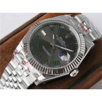 VRF DateJust 41 126334 VR3235 Automatic Mens Watch 904L Steel Gray Dial Jubilee Bracelet Best Edition