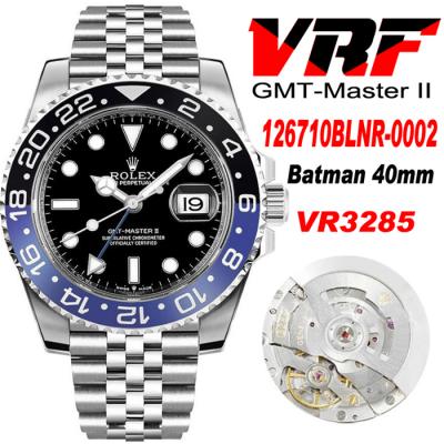 VRF V3 GMT-Master II 126710 VR3285 Automatic Mens Watch Black/Blue Ceramic Batman 904L Jubilee Bracelet Best Edition