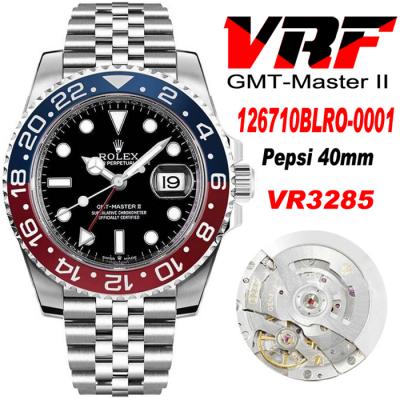 VRF V3 GMT-Master II 126710 VR3285 Automatic Mens Watch Red/Blue Ceramic Pepsi 904L Jubilee Bracelet Best Edition