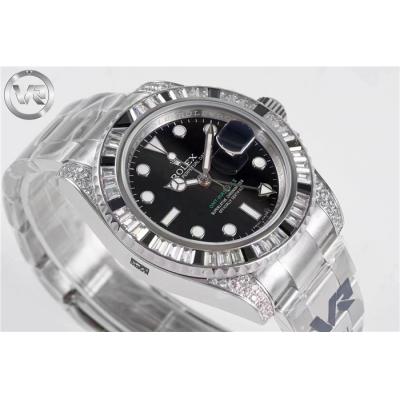 VRF V3 GMT-Master II 126710 VR3285 Automatic Mens Watch Black/White Diamonds 904L SS Bracelet Best Edition