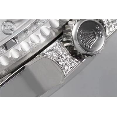 VRF V3 GMT-Master II 116710 VR3285 Automatic Mens Watch Black/White Diamonds 904L Diamond Bracelet Best Edition