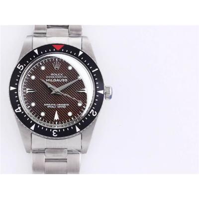 TWF Milgauss 116400GV Ref 6543 A2836 Automatic Mens Watch Black Dial Oyster Steel Bracelet Vintage Timepieces Version