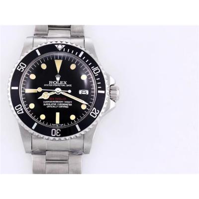 TWF Deeep Sea-Dweller 1655 A2836 Automatic Mens Watch Black Dial Steel Bracelet Vintage Timepieces Version