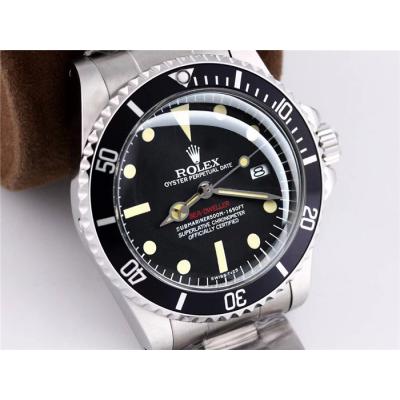 TWF Deeep Sea-Dweller 1655 A2836 Automatic Mens Watch Black Dial Steel Bracelet Vintage Timepieces Version