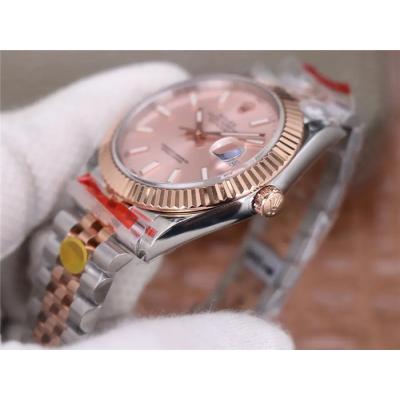 TWF Datejust 41 126334 A3235 Automatic Mens Watch Two Tonr RG Pink Dial 904L Steel Jubilee Bracelet Best Edition