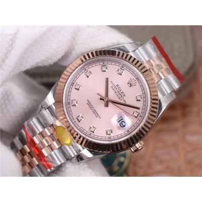 TWF Datejust 41 126334 A3235 Automatic Mens Watch Two Tonr RG Pink Dial 904L Steel Jubilee Bracelet Best Edition