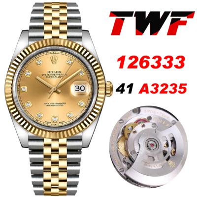 TWF Datejust 41 126334 A3235 Automatic Mens Watch ...