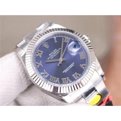 TWF Datejust 41 126334 A3235 Automatic Mens Watch Blue Dial 904L Steel Oyster Bracelet Best Edition