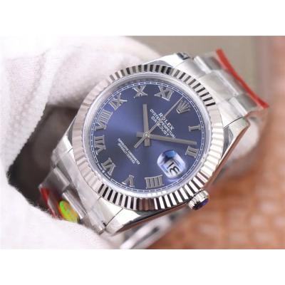 TWF Datejust 41 126334 A3235 Automatic Mens Watch Blue Dial 904L Steel Oyster Bracelet Best Edition