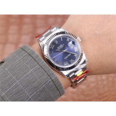 TWF Datejust 41 126334 A3235 Automatic Mens Watch Blue Dial 904L Steel Oyster Bracelet Best Edition