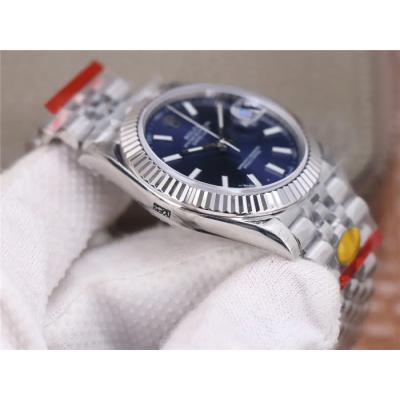 TWF Datejust 41 126334 A3235 Automatic Mens Watch Blue Dial 904L Steel Jubilee Bracelet Best Edition