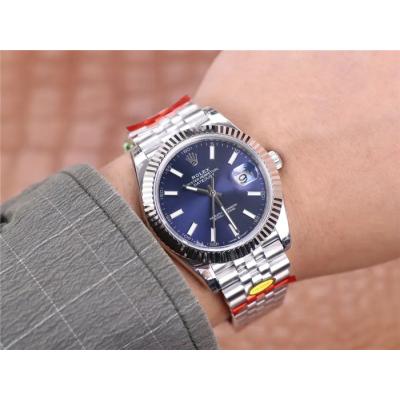 TWF Datejust 41 126334 A3235 Automatic Mens Watch Blue Dial 904L Steel Jubilee Bracelet Best Edition