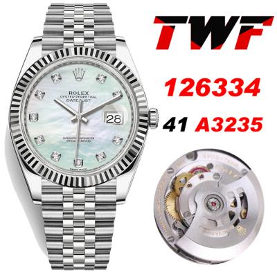 TWF Datejust 41 126334 A3235 Automatic Mens Watch ...