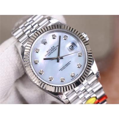 TWF Datejust 41 126334 A3235 Automatic Mens Watch MOP Dial 904L Steel Jubilee Bracelet Best Edition