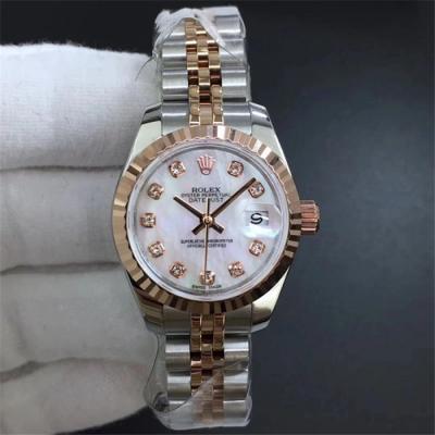 TWF Datejust 28mm A2671 Automatic Womens Watch Two Tone RG Jubilee Bracelet Best Edition