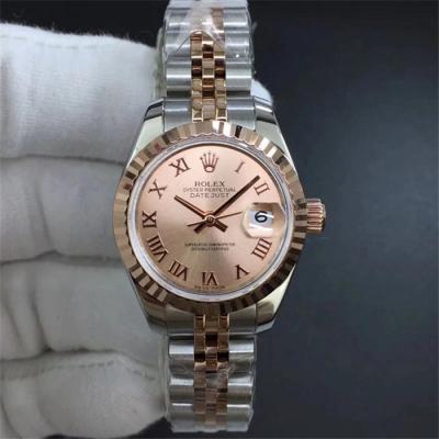 TWF Datejust 28mm A2671 Automatic Womens Watch Two Tone RG Jubilee Bracelet Best Edition