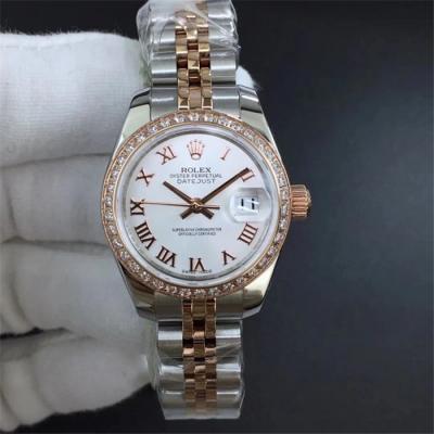 TWF Datejust 28mm A2671 Automatic Womens Watch Two Tone RG Jubilee Bracelet Best Edition