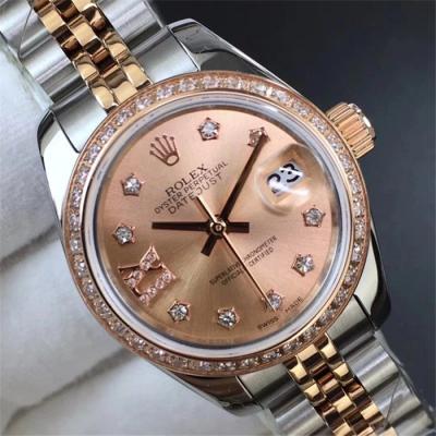 TWF Datejust 28mm A2671 Automatic Womens Watch Two Tone RG Jubilee Bracelet Best Edition