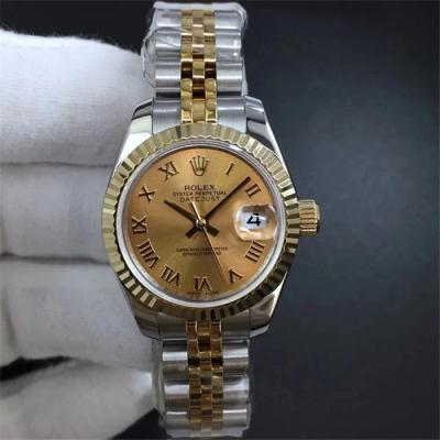 TWF Datejust 28mm A2671 Automatic Womens Watch Two Tone YG Jubilee Bracelet Best Edition